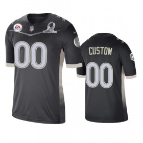 Camiseta Hombre NFL Pittsburgh Steelers Personalizar Game Anthracite 2021 AFC Pro Bowl